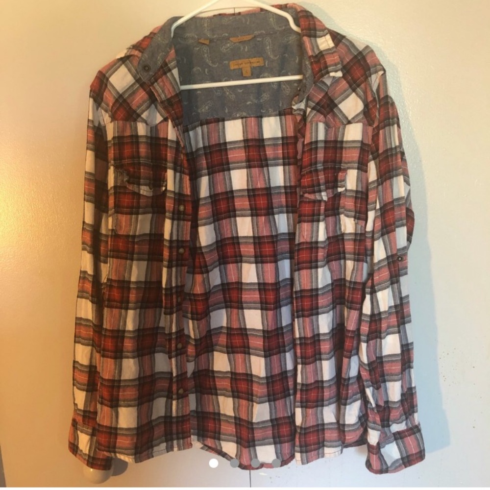 Red, White and Navy Flannel